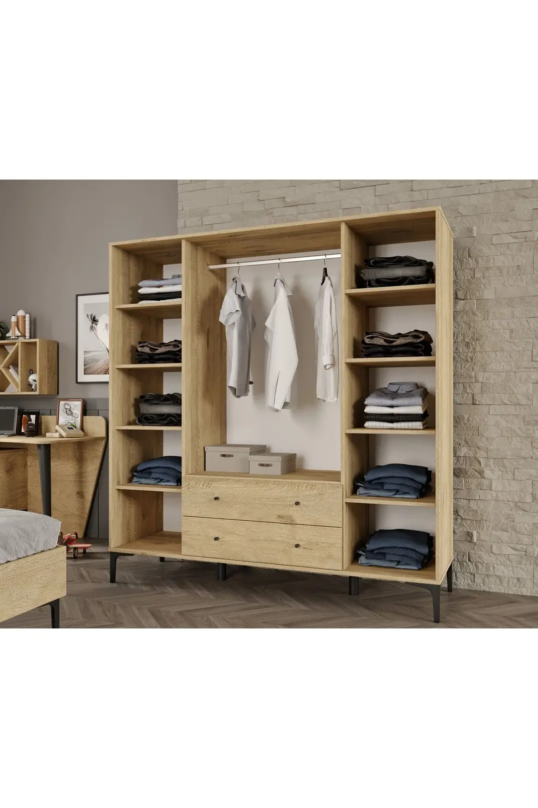 Trio Xl Genç Odası (MEŞE) (%100MDF) 5