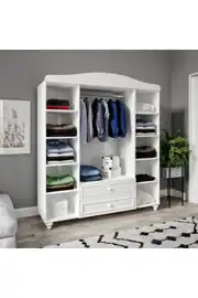Romantic 4 Kapılı, 2 Çekmeceli Aynalı Dolap/gardırop(%100MDF) 2