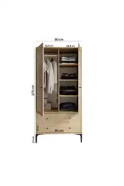 Trio 2 Kapılı Dolap (%100MDF) 5