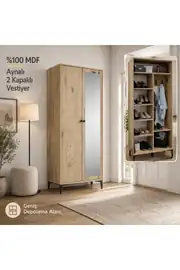 Massimo Tarz 2 Kapılı,aynalı Portmanto/ayakkabılık (%100MDF) 1