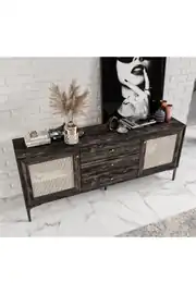 TRİOO TUVALO ÇEKMECELİ,KAPAKLI,KONSOL ÇOK AMAÇLI DOLAP (%100MDF) 3