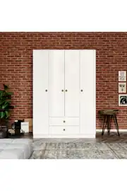 Nova 4 Kapaklı,2 Çekmeceli Dolap (%100MDF) 2