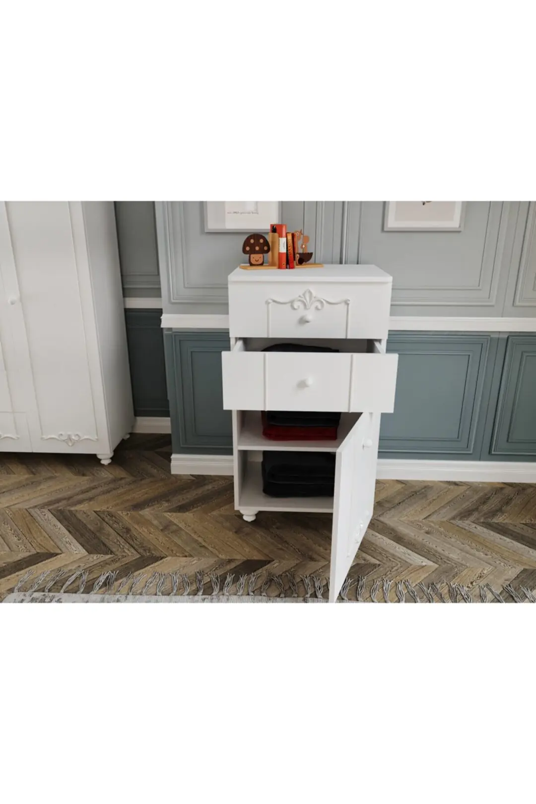 Romantic Şifonyer(%100mdf)soft Beyaz 3