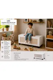 leo oyuncak depolama dolabı(%100mdf) 4