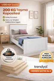 Smart Karyola (%100MDF) (90X190) 1