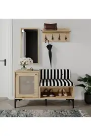 Tarz dekoratif portmanto/ayakkabılık (%100mdf) 3
