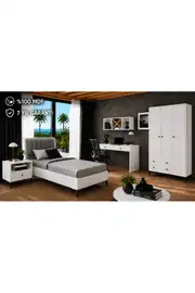 lucca white genç odası (%100mdf) 1