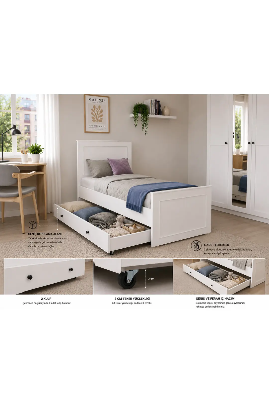 MADRİD LARCH GENÇ ODASI (%100MDF) 4