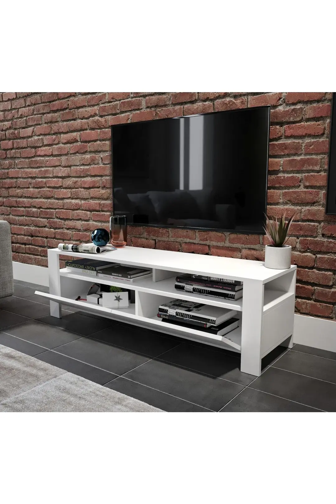 Mocca Tv Ünitesi Beyaz (%100MDF) 4
