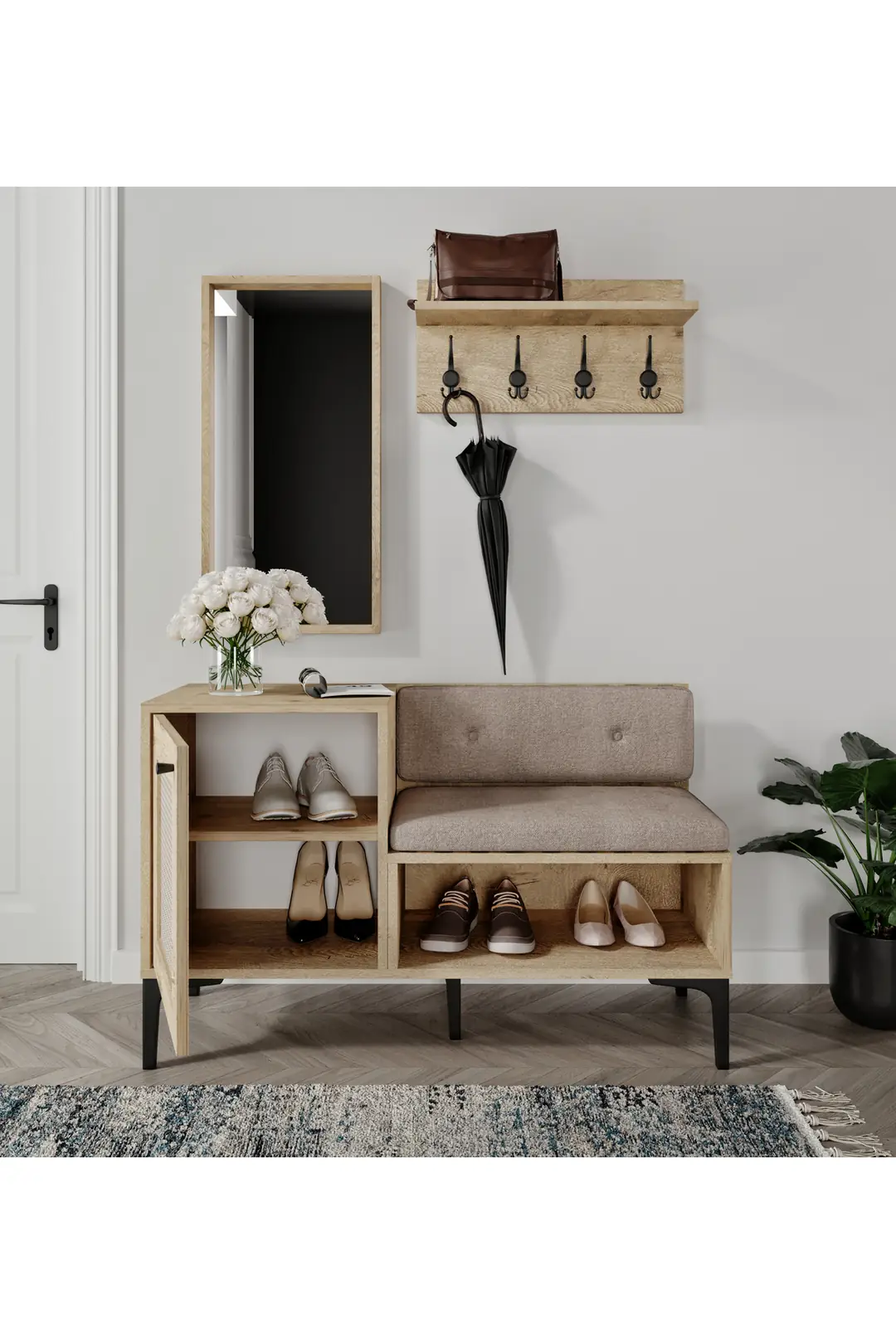 tarz portmanto/ayakkabılık(%100mdf) 4