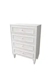 Romantic 4 Çek,avangart,beyaz Şifonyer(%100MDF) 4