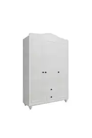 Sandy 3 Kapaklı, 2 Çekmeceli Dolap/gardırop (%100MDF) 1