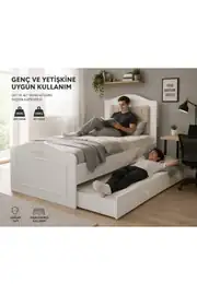 ROMANTİC YAVRU YATAKLI KARYOLA EBAT:100X200(%100MDF) 3