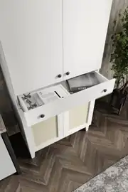 Leo Erzak Dolabı,Kiler Dolabı,kahve köşe dolabı ,ekmek,mutfak çok amaçlı dolap (%100mdf) 6