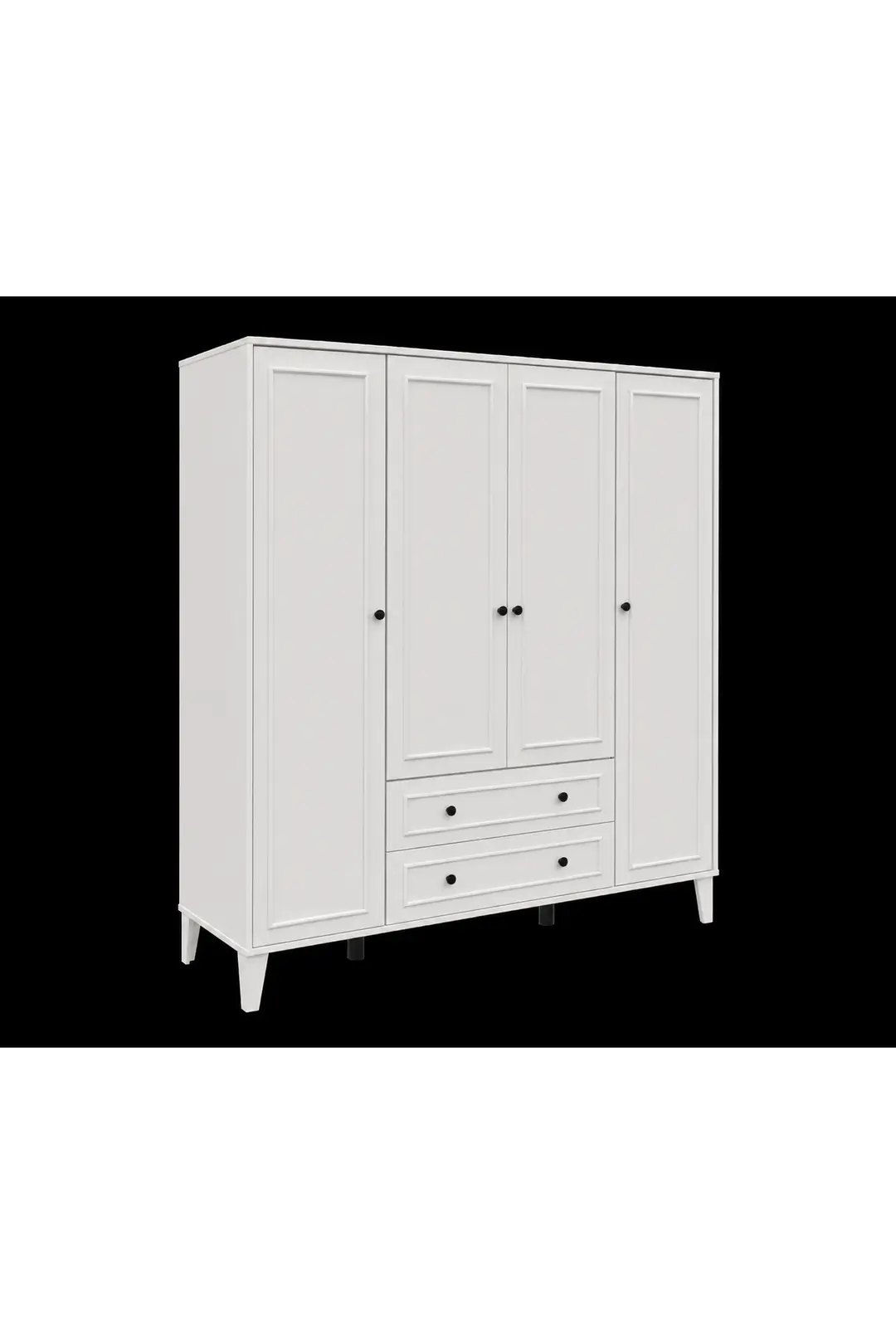 madrid 4 kapaklı ,10 raflı,2 çekmeceli avangart dolap/gardırop (%100mdf) 4