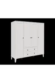 madrid 4 kapaklı ,10 raflı,2 çekmeceli avangart dolap/gardırop (%100mdf) 4