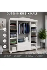 Sandy 4 Kapılı Dolap/gardırop (%100MDF) 3