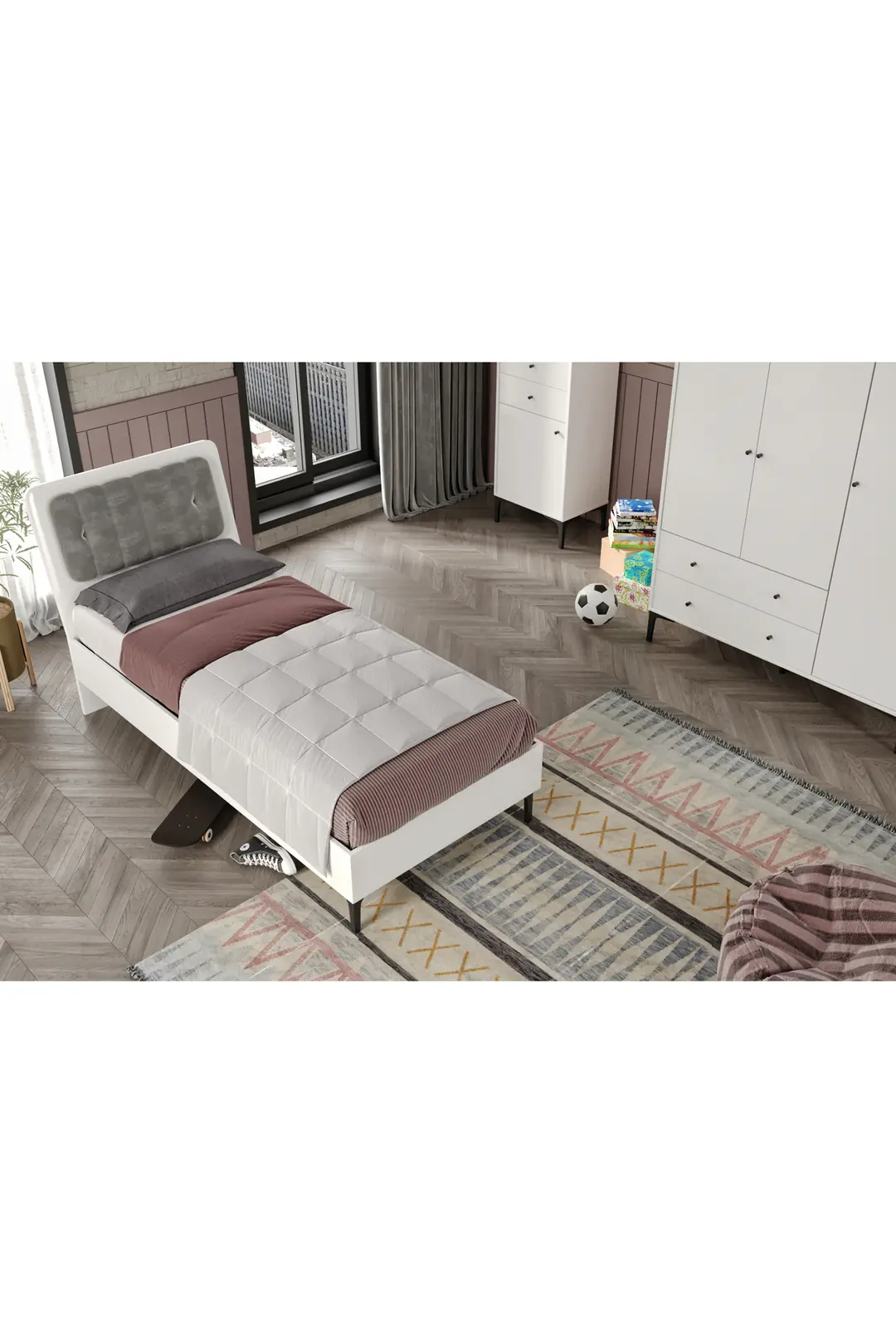 FOCUS LİFE WHİTE GENÇ ODASI(%100MDF) 6