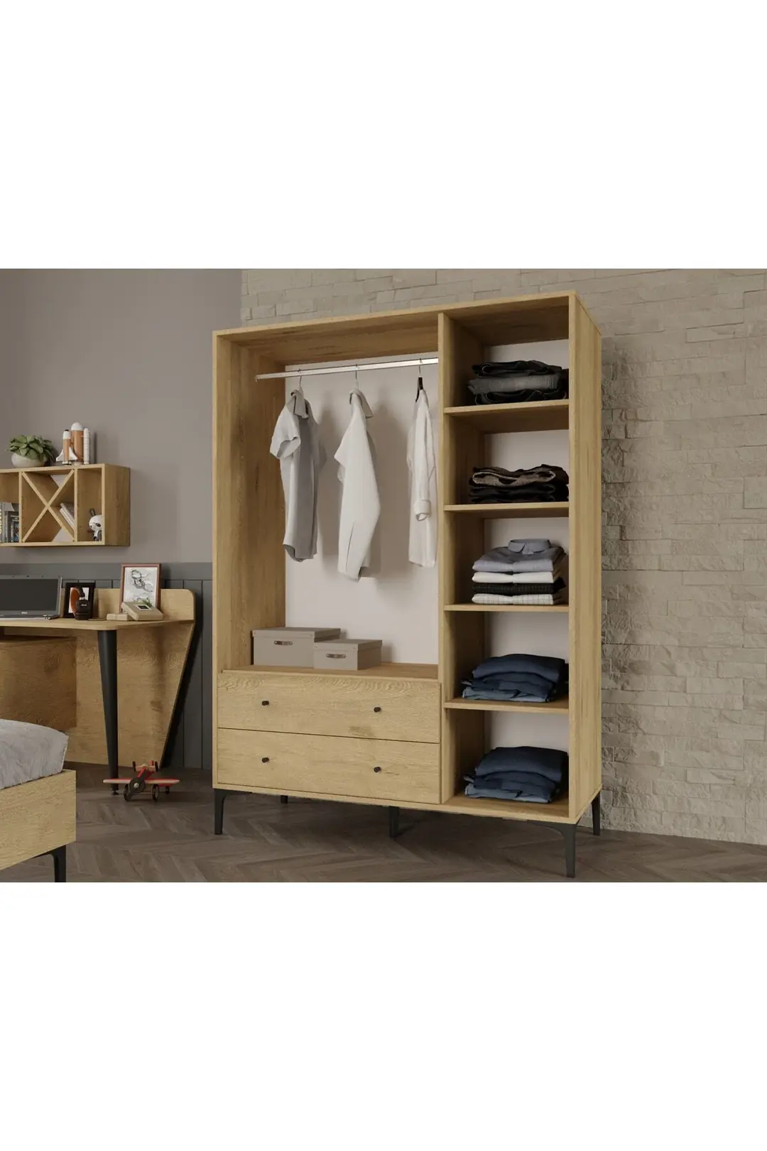 Trio L Genç Odası (MEŞE) (%100MDF) 3