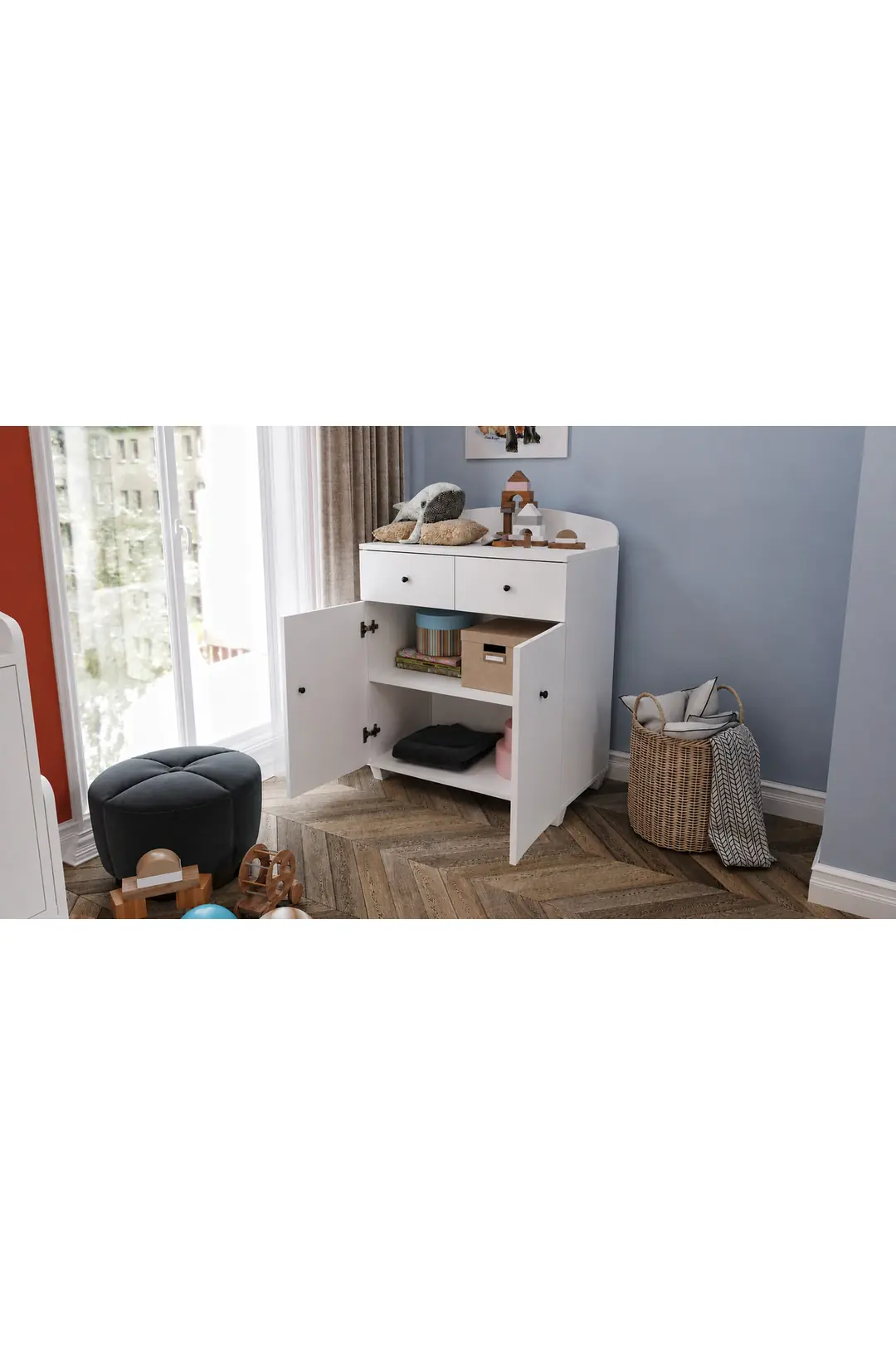 Beyaz Selena Şifonyer (%100MDF) 2