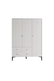 Focus 3 Kapılı Dolap/gardırop Beyaz (%100MDF) 5