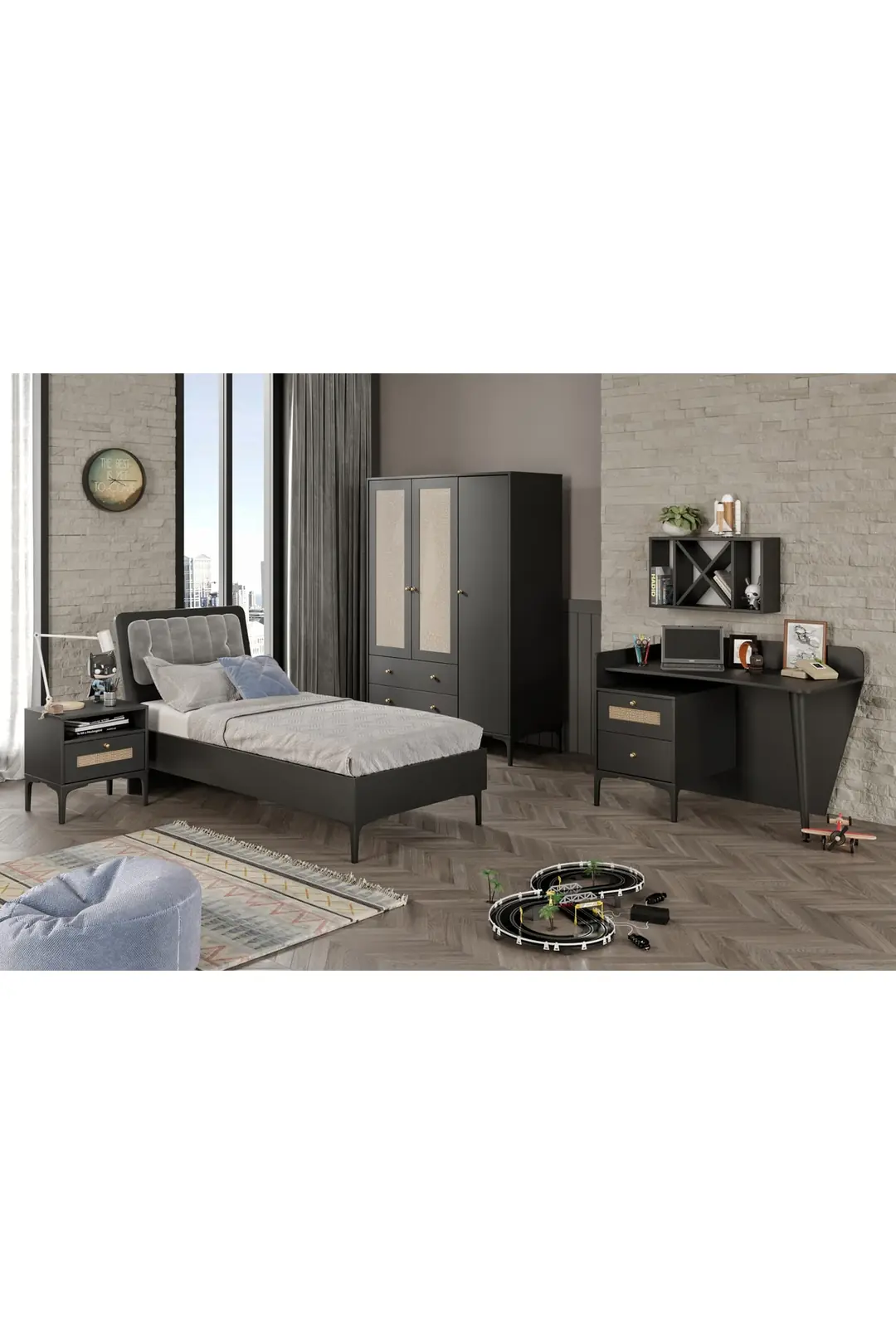 Trio Black Ders Çalışma Masası(%100mdf) 2