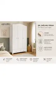 Almina 3 Kapaklı Dolap (%100MDF) 1