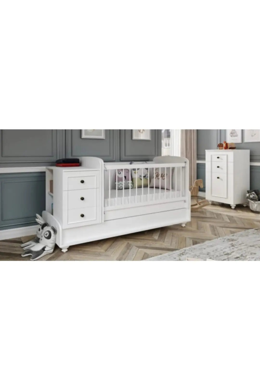 Sandy Çocuk Odasına Dönüşebilen Bebek Odası(%100mdf) 3