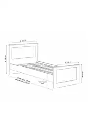 smart xl karyola e:120x200 (%100mdf) 4