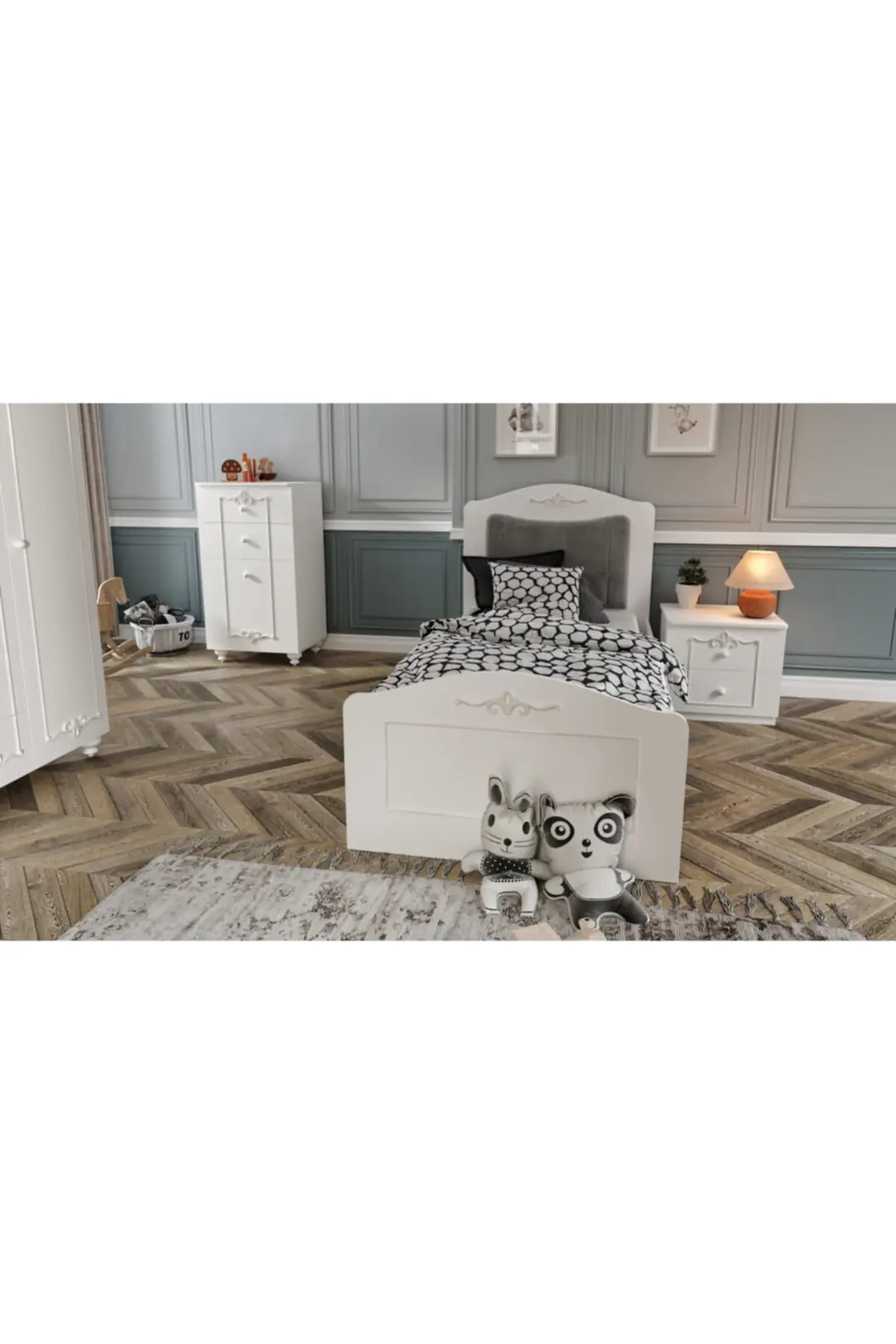 Romantic Karyola (90x190)%100mdf 2