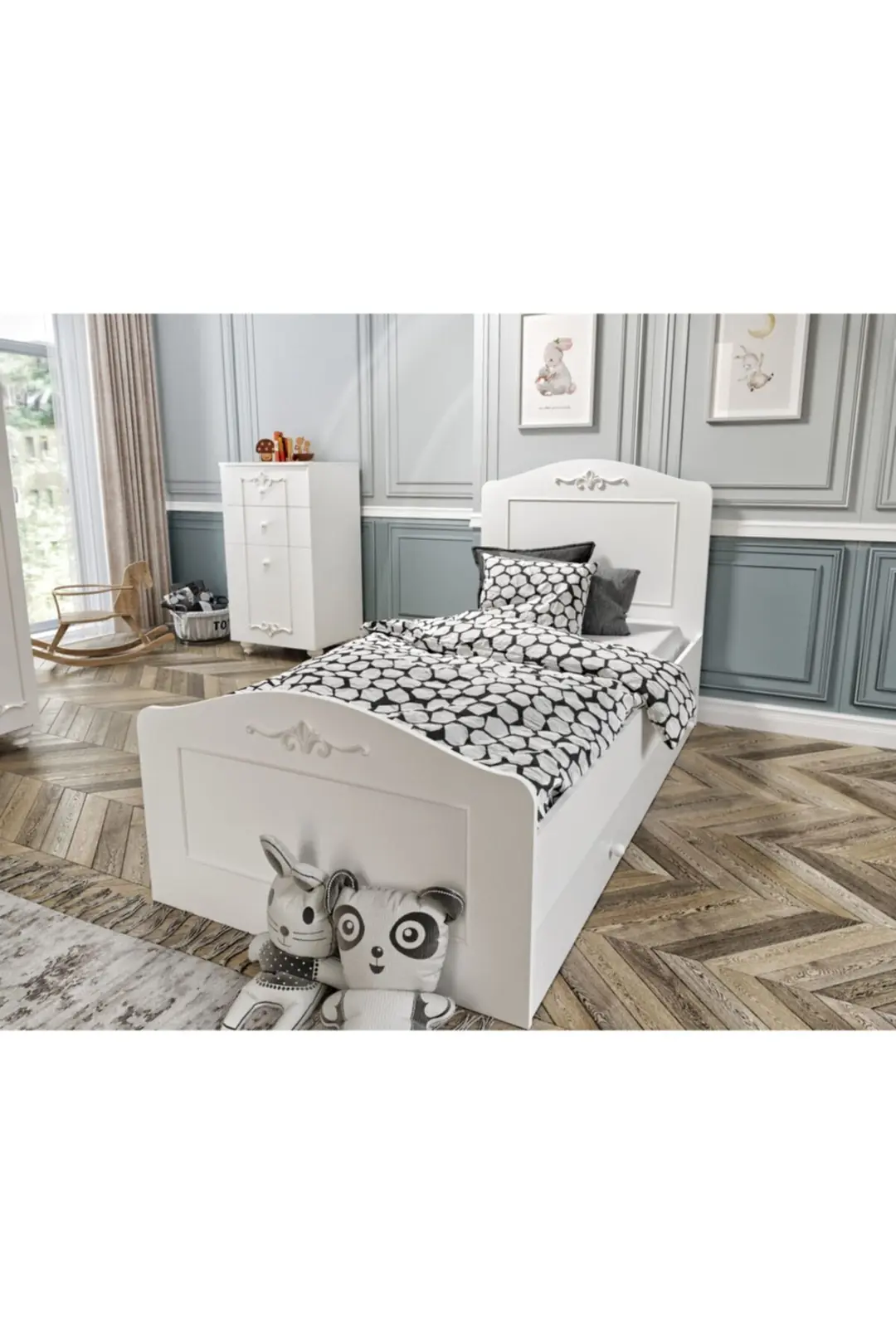 Romantic Yavrulu Karyola(100X200)%100mdf 5