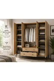 Trio 4 Kapılı Dolap (%100MDF) 2
