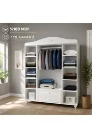 Romantic 4 Kapılı, 2 Çekmeceli, Avangart Dolap/gardırop(%100MDF) 2