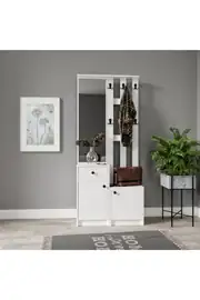 Carizma Beyaz Portmanto/vestiyer (%100MDF) 1