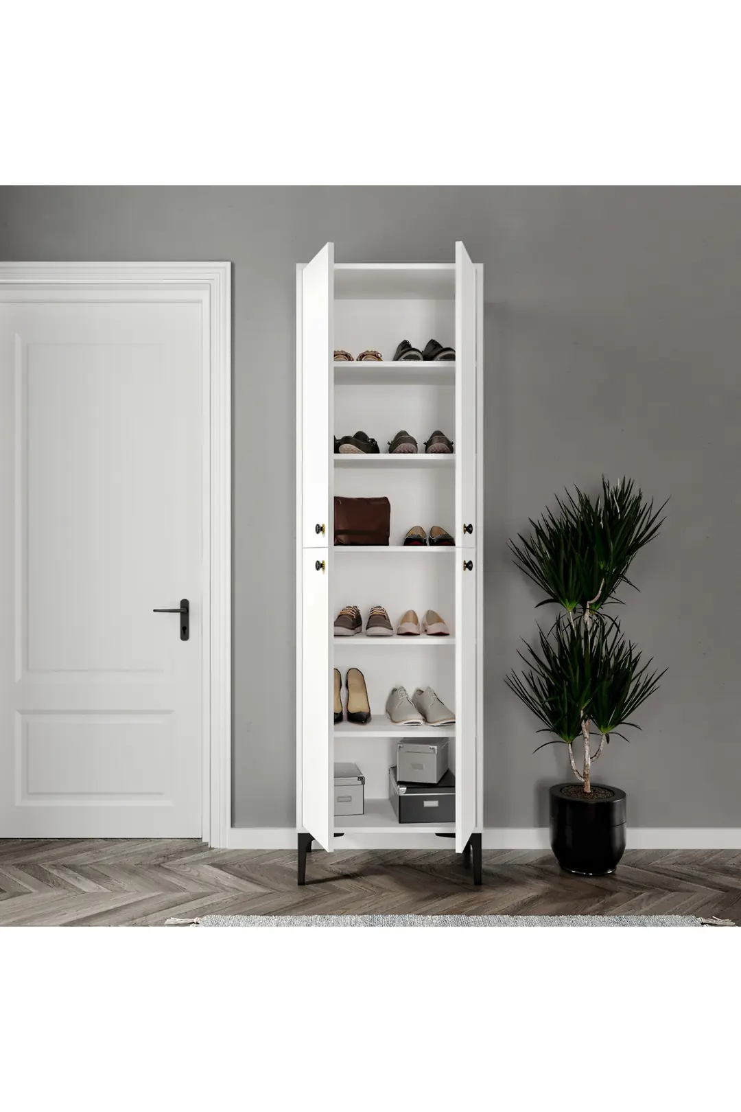 Paris Ayakkabılık,kiler,mutfak Erzak Çok Amaçlı Dolap(%100MDF) 5