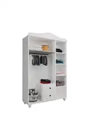 Sandy 3 Kapaklı, 2 Çekmeceli Dolap/gardırop (%100MDF) 2