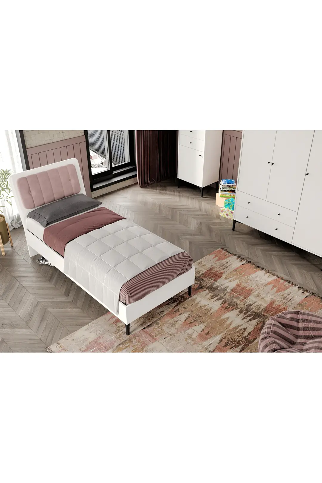 FOCUS LİFE WHİTE GENÇ ODASI (%100MDF) 4
