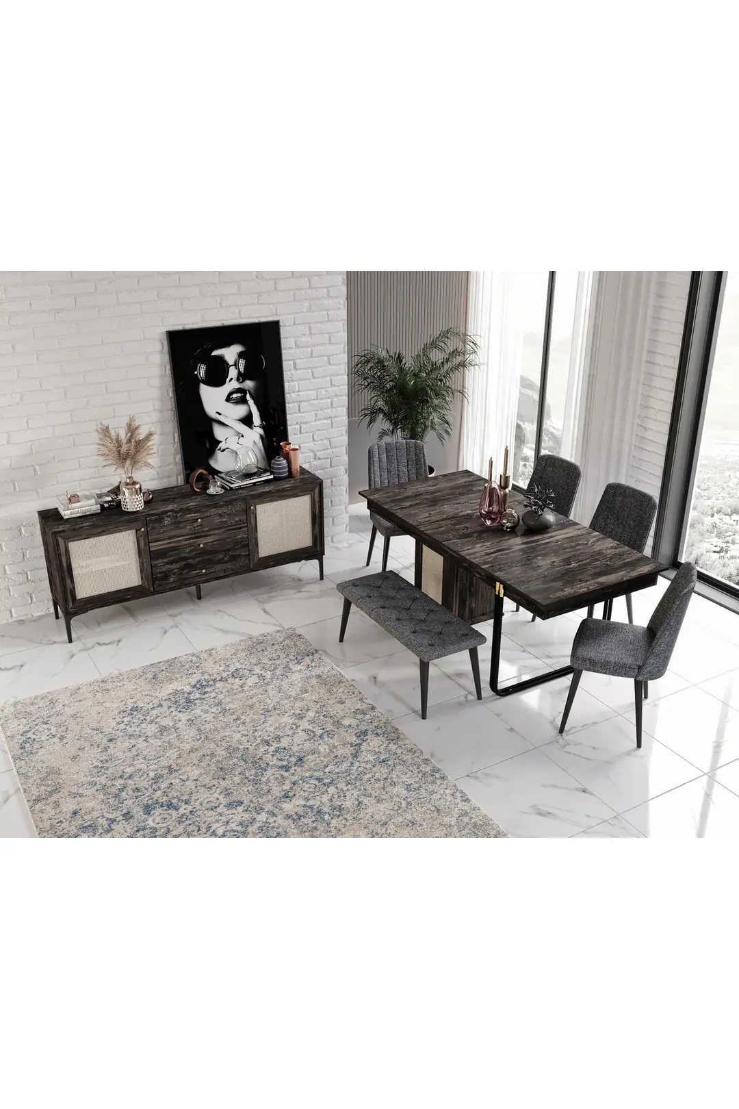 TRİOO TUVALO DEKORATİF MASA (%100MDF) 4