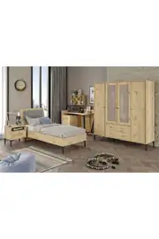 Trio Xl Genç Odası (MEŞE) (%100MDF) 1