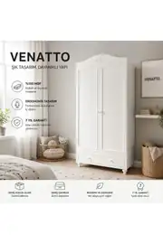Romantik 2 Kapılı Dolap (%100MDF) 1