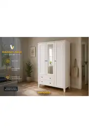 madrid larch(aynalı)genç oda takımı (%100mdf) 2