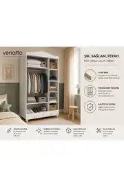 Almina 3 Kapaklı Dolap (%100MDF) 2