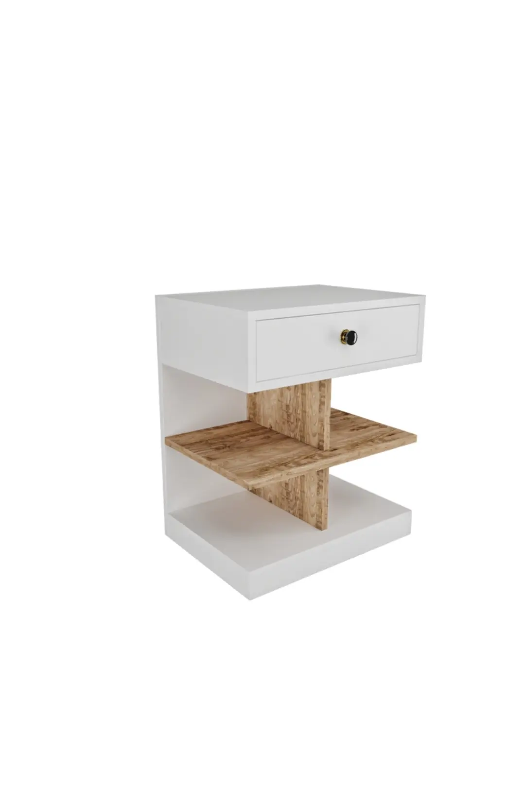 Beyaz Pianno Komodin(%100MDF) 1