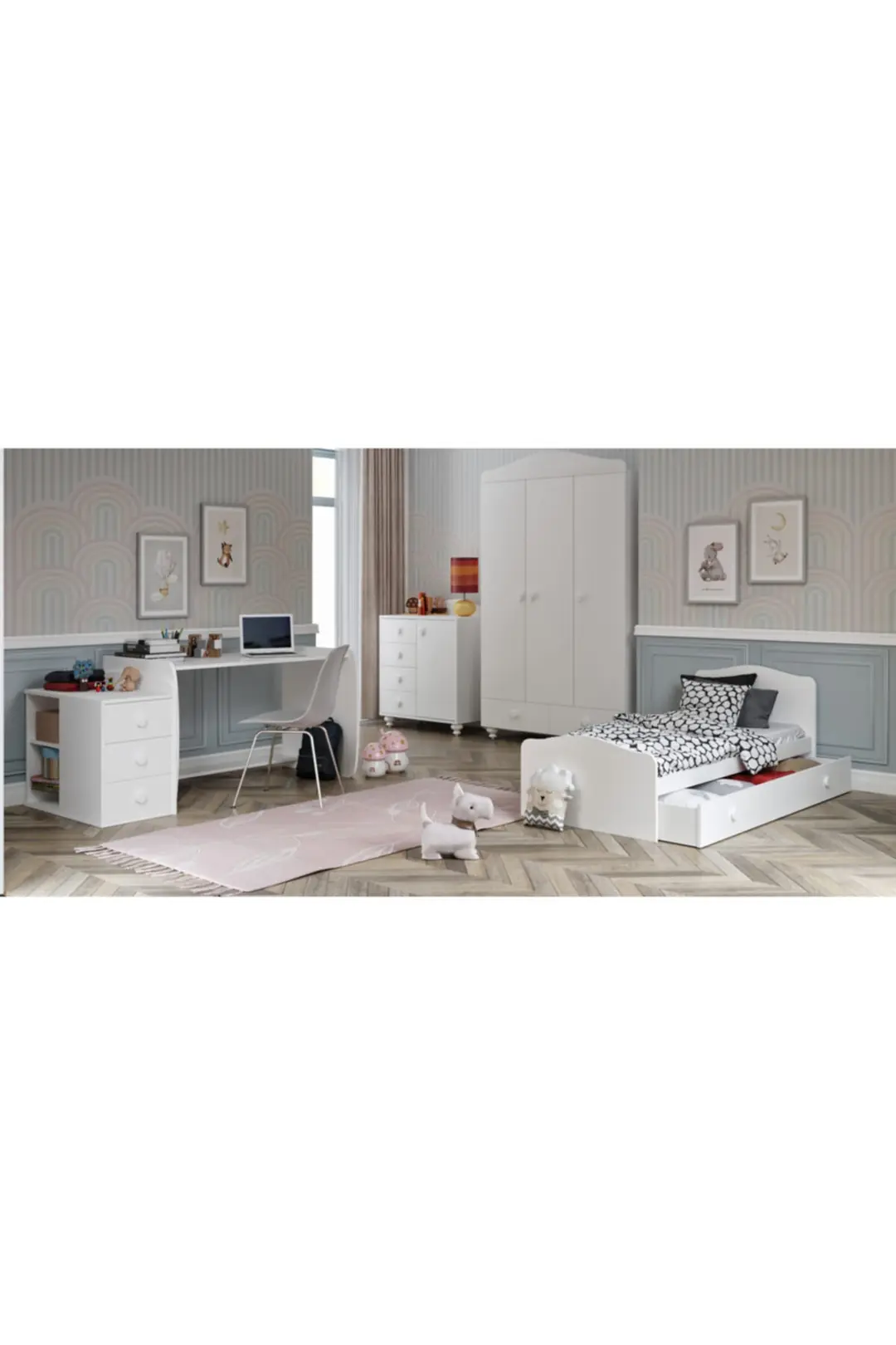 Almina Büyüyen Bebek Odası %100 Mdf 4