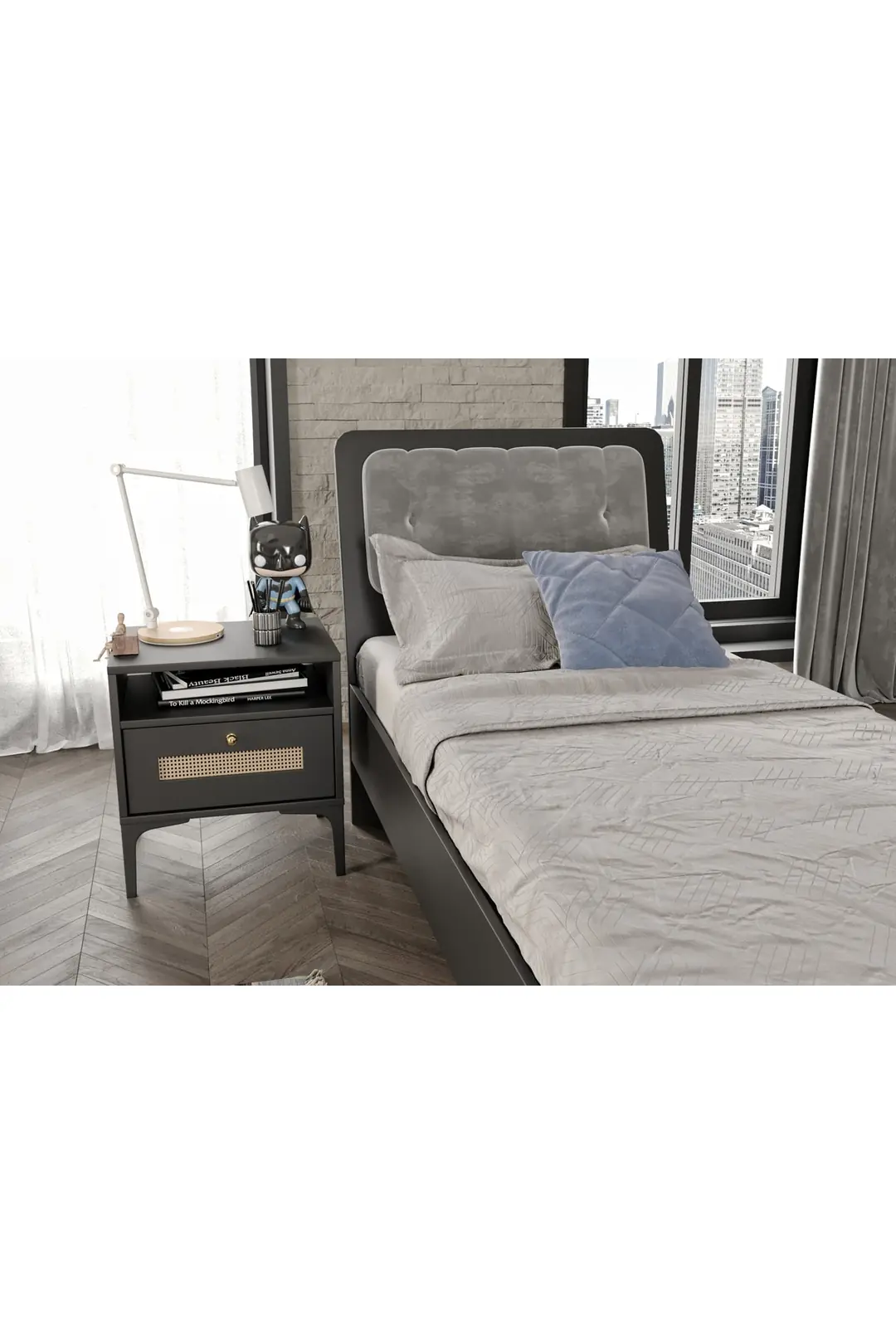 Trio Black Karyola(%100mdf) 2