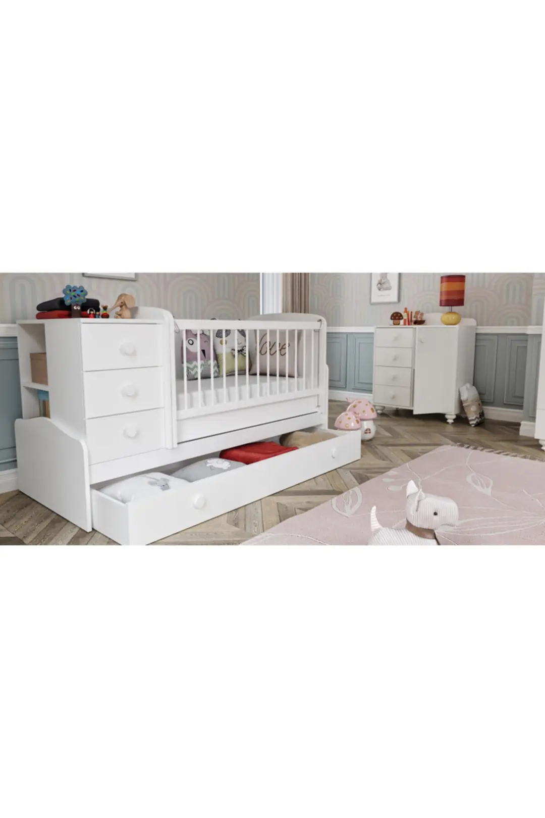 Almina Büyüyen Bebek Odası %100 Mdf 3