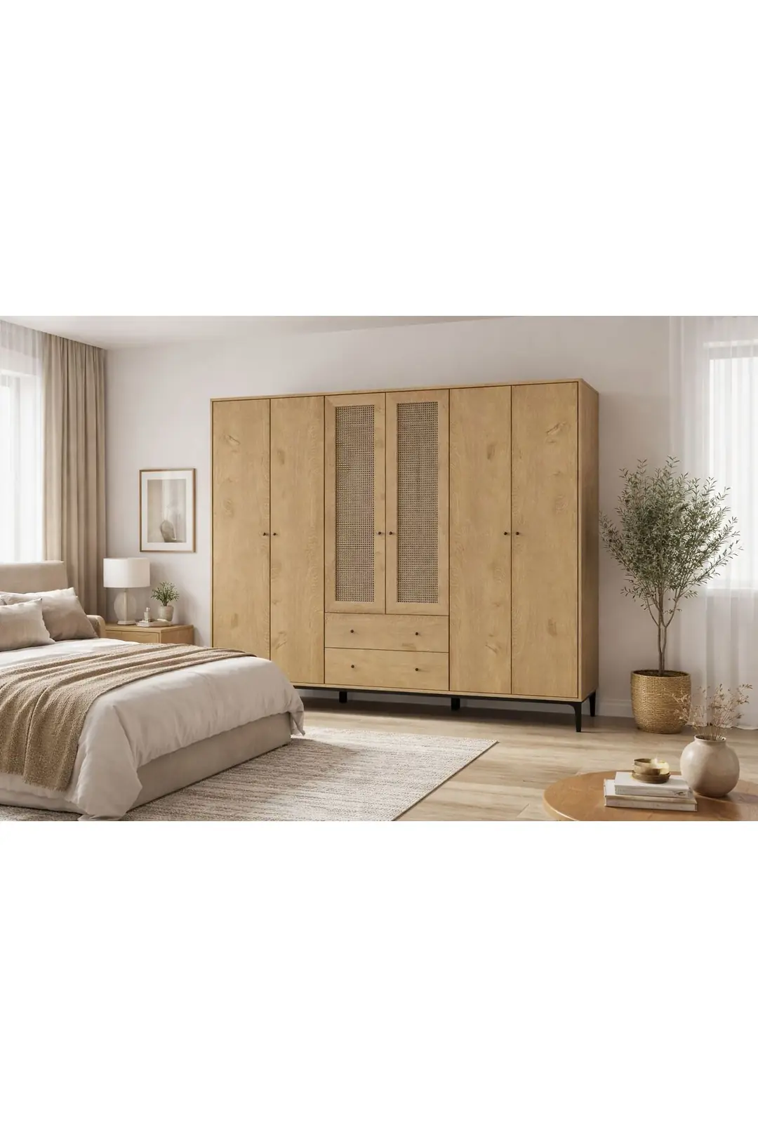 Trio 6 Kapaklı Dolap(%100MDF)