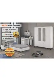Trio White Xl Genç Odası(%100mdf) 1