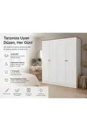 Smart 4 Kapılı Dolap (%100MDF) 2