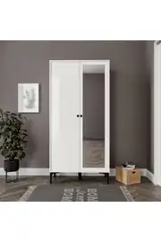 massimo aynalı,2 kapaklı portmanto/ayakkabılık/vestiyer(%100mdf) 2
